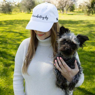 My Dog White Adjustable Hat