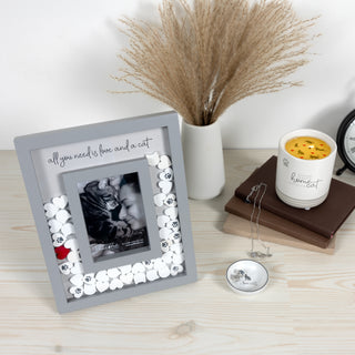 Love and a Cat 8" x 10" Picture Frame (Holds 3.5" x 5.5" Photo)