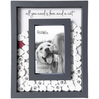 Love and a Dog 8" x 10" Picture Frame (Holds 3.5" x 5.5" Photo)