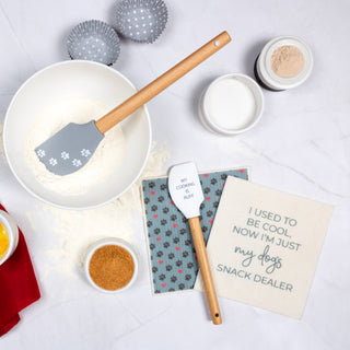 Snack Dealer Spatula and Reusable Dish Cloth Set (2 of Each)