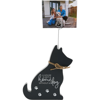 Dog 6.5" Plaque with Photo Clip