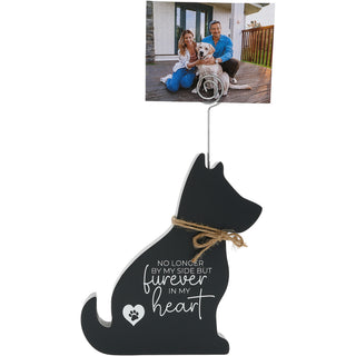 Dog Heart 6.5" Plaque with Photo Clip