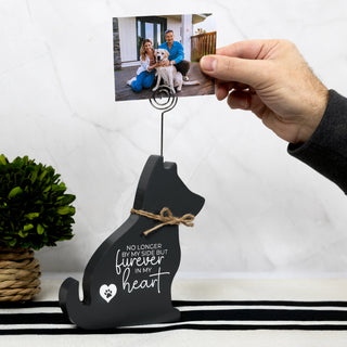 Dog Heart 6.5" Plaque with Photo Clip