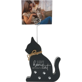 Cat 6" Plaque with Photo Clip