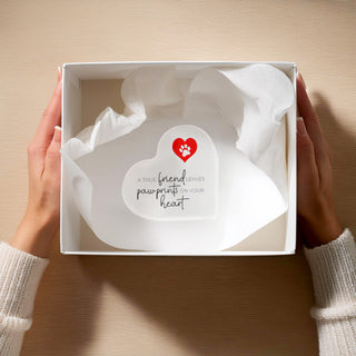 True Friend 3.5" Acrylic Heart Plaque