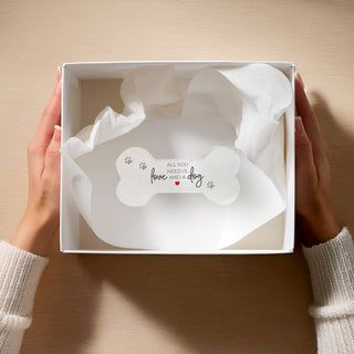 Dog 5.5" Acrylic Bone Plaque