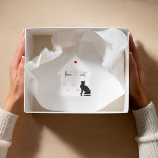 Cat 4" Acrylic House Plaque