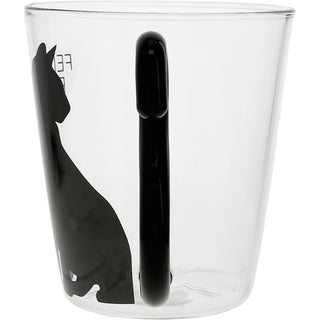 Feline Fine 12 oz Glass Cup
