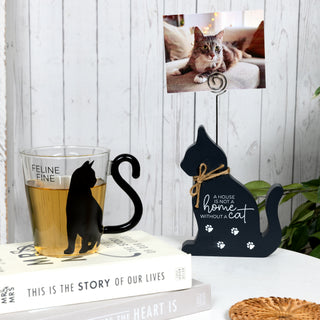 Feline Fine 12 oz Glass Cup