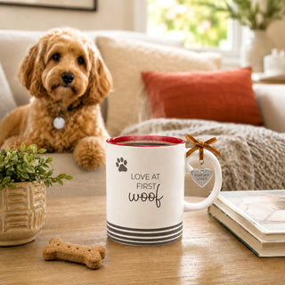 Furever Loved Dog 15 oz Mug & Collar Charm Set
