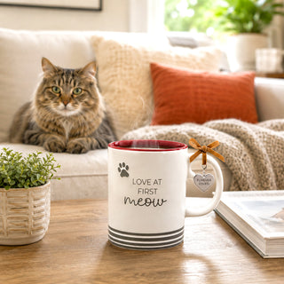 Furever Loved Cat 15 oz Mug & Collar Charm Set