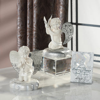 Peace 3.5" Cherub Holding Dove