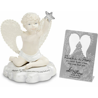 Reach for the Stars 3.5" Cherub Holding Star