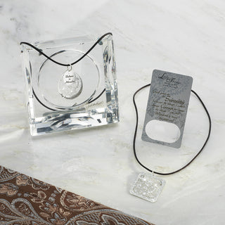 Serenity Necklace With 1.25" Square Pendant