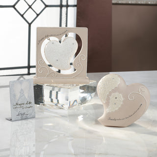 Family 4" Heart Self-Standing Plaque