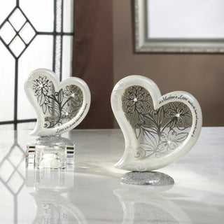 Love 4" Self-Standing Heart Plaque