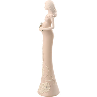 Expecting Mother 8" Figurine with Flowers