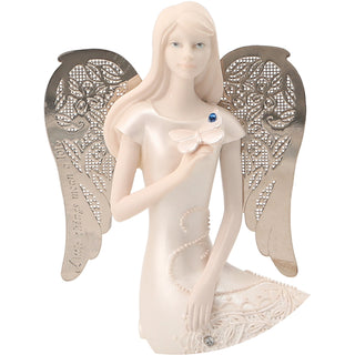 September Birthstone Angel 3.5" September Angel with Sapphire Butterfly