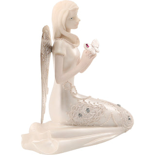 October Birthstone Angel 3.5" October Angel with Tourmaline Butterfly