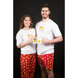 Beer and Pizza Red Unisex Lounge Pants