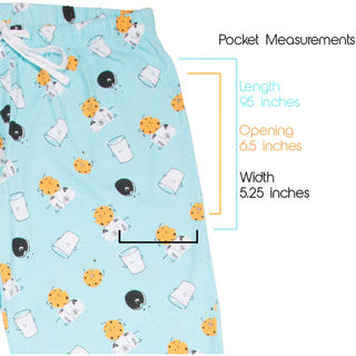 Cookies and Milk XS Light Blue Unisex Lounge Pants