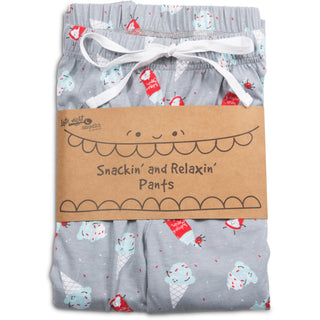 Ice Cream and Whipped Cream M Gray Unisex Lounge Pants