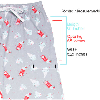 Ice Cream and Whipped Cream M Gray Unisex Lounge Pants