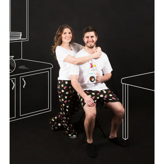 Bacon and Eggs Black Unisex Boxers