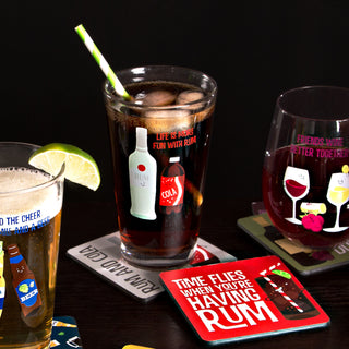 Rum & Cola 16 oz Pint Glass Tumbler