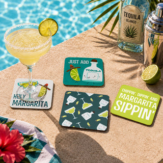 Margarita 4" Coaster Set with Box (4 Piece)