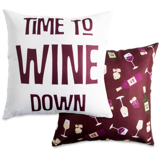 Wine Down 14" x 14" Pillow