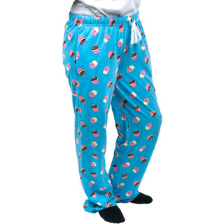 Cupcakes M Light Blue Unisex Lounge Pants