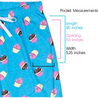 Cupcakes M Light Blue Unisex Lounge Pants