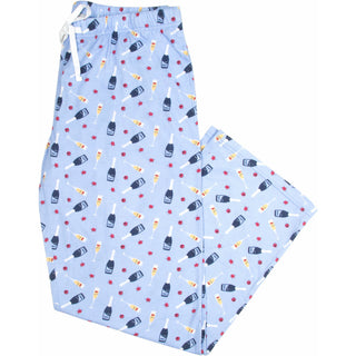 Prosecco & Raspberries XS Light Blue Unisex Lounge Pants