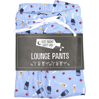 Prosecco & Raspberries XS Light Blue Unisex Lounge Pants