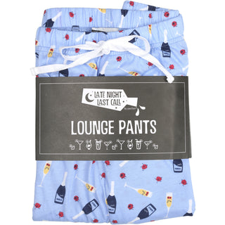 Prosecco & Raspberries XS Light Blue Unisex Lounge Pants