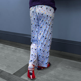 Prosecco & Raspberries XS Light Blue Unisex Lounge Pants