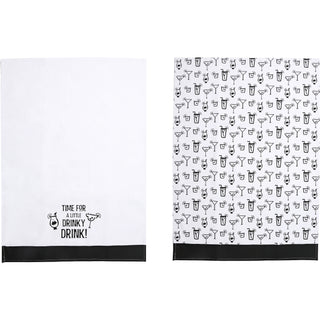 Drinky Drink Tea Towel Gift Set (2 - 19.75" x 27.5")