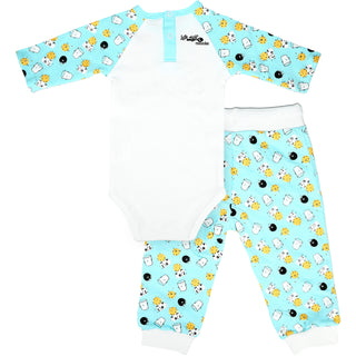 Smart Cookie 6-12 Months Light Blue Bodysuit & Pants Set