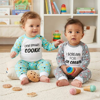Smart Cookie 6-12 Months Light Blue Bodysuit & Pants Set