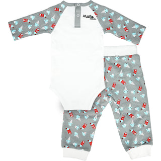 I Scream 6-12 Months Gray Bodysuit & Pants Set