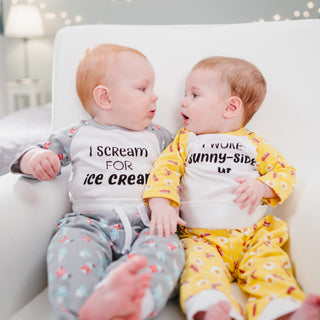 I Scream 6-12 Months Gray Bodysuit & Pants Set