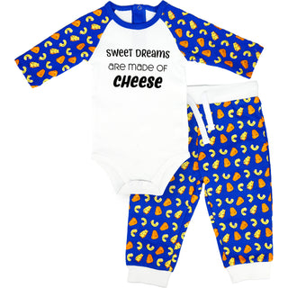 Sweet Dreams 6-12 Months Blue Bodysuit & Pants Set