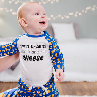 Sweet Dreams 6-12 Months Blue Bodysuit & Pants Set