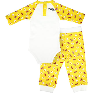 Sunny-Side Up Yellow Bodysuit & Pants Set