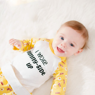 Sunny-Side Up 6-12 Months Yellow Bodysuit & Pants Set
