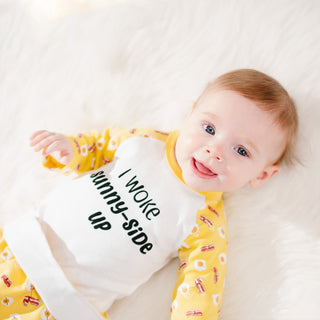 Sunny-Side Up Yellow Bodysuit & Pants Set