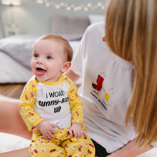 Sunny-Side Up 6-12 Months Yellow Bodysuit & Pants Set