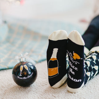 Fizz the Season 4" Ornament  with Unisex Holiday Socks