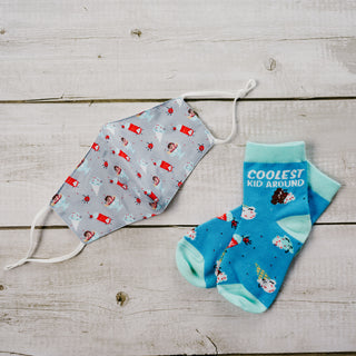 Ice Cream S/M Youth Cotton Blend Crew Socks
